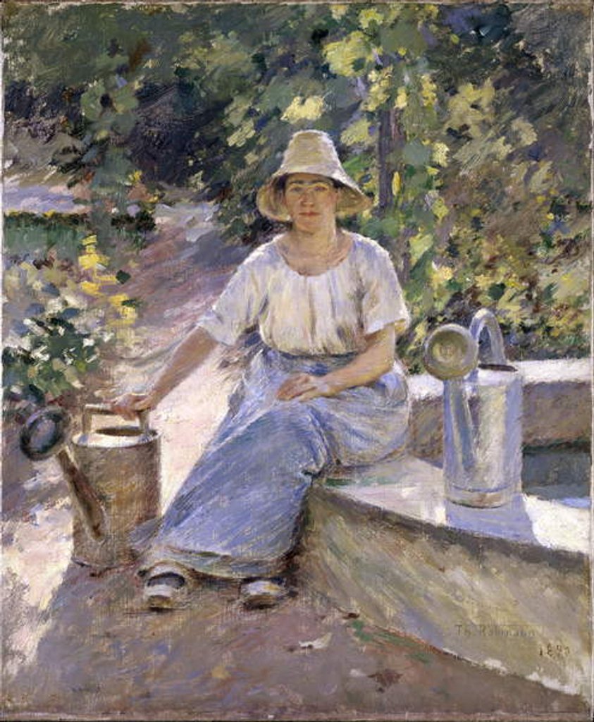 Detail of The Watering Pots, 1890 by Theodore Robinson