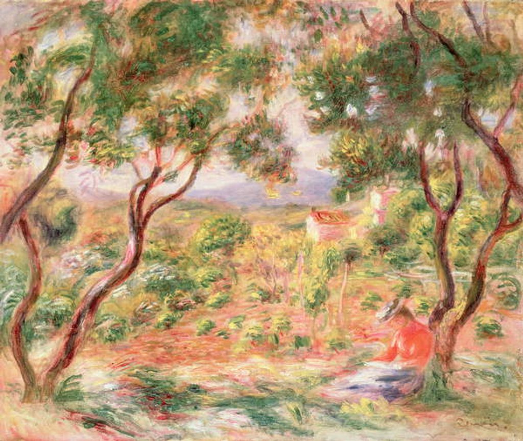 Detail of The Vines at Cagnes, 1906 by Pierre Auguste Renoir