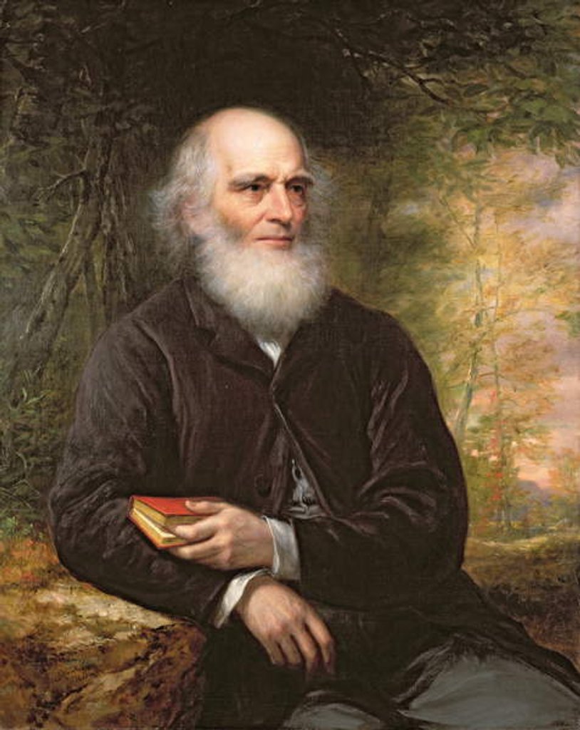 Detail of William Cullen Bryant 1866 by Daniel Huntington