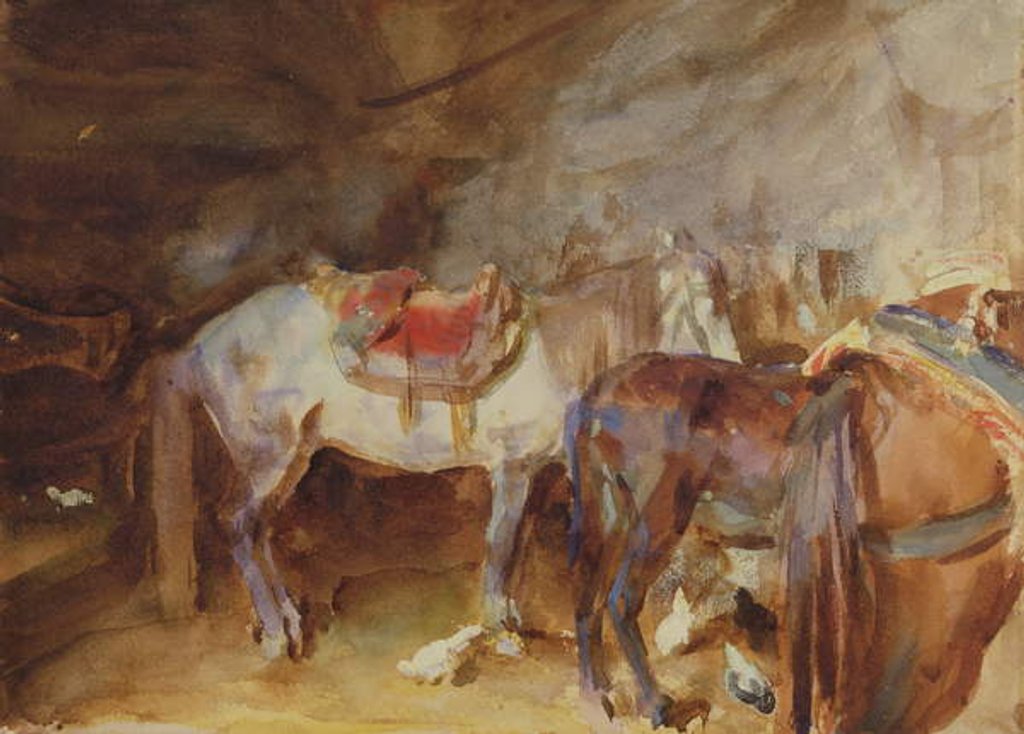 Detail of Arab Stable, c.1905-06 by John Singer Sargent