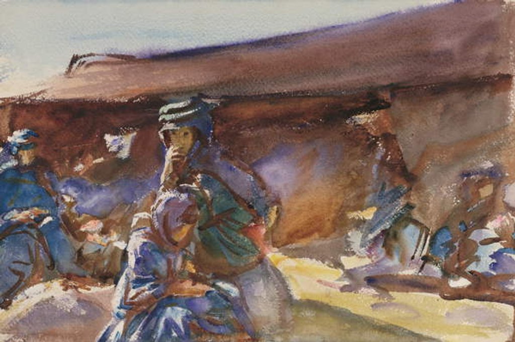 Detail of Black Tent by John Singer Sargent