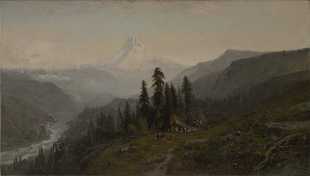 Detail of Mt. Hood, Oregon by William Keith