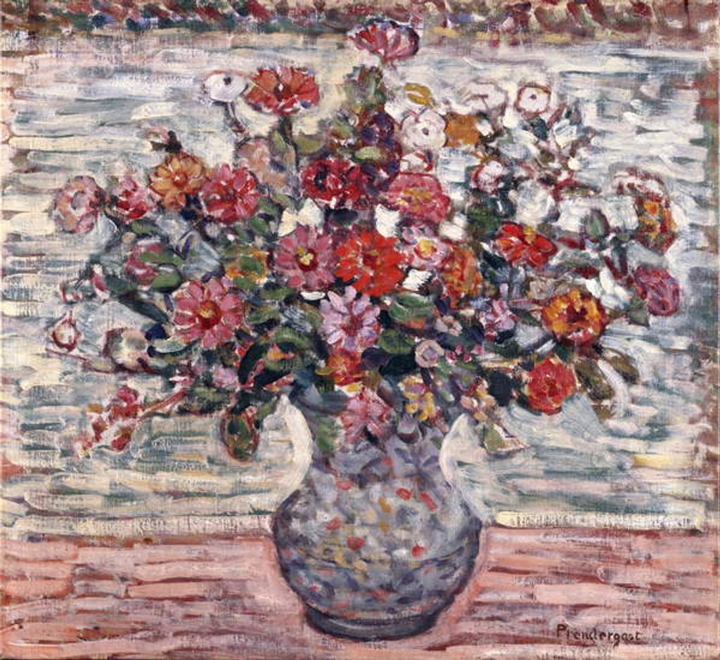 Detail of Flowers in a Vase, c.1910-13 by Maurice Brazil Prendergast