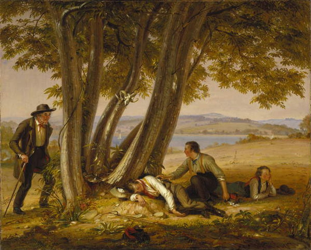 Detail of Playing Truant or Boys Caught Napping in a Field, 1848 by William Sidney Mount