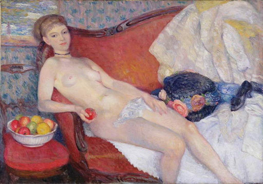 Detail of Nude with Apple, 1909-10 by William James Glackens