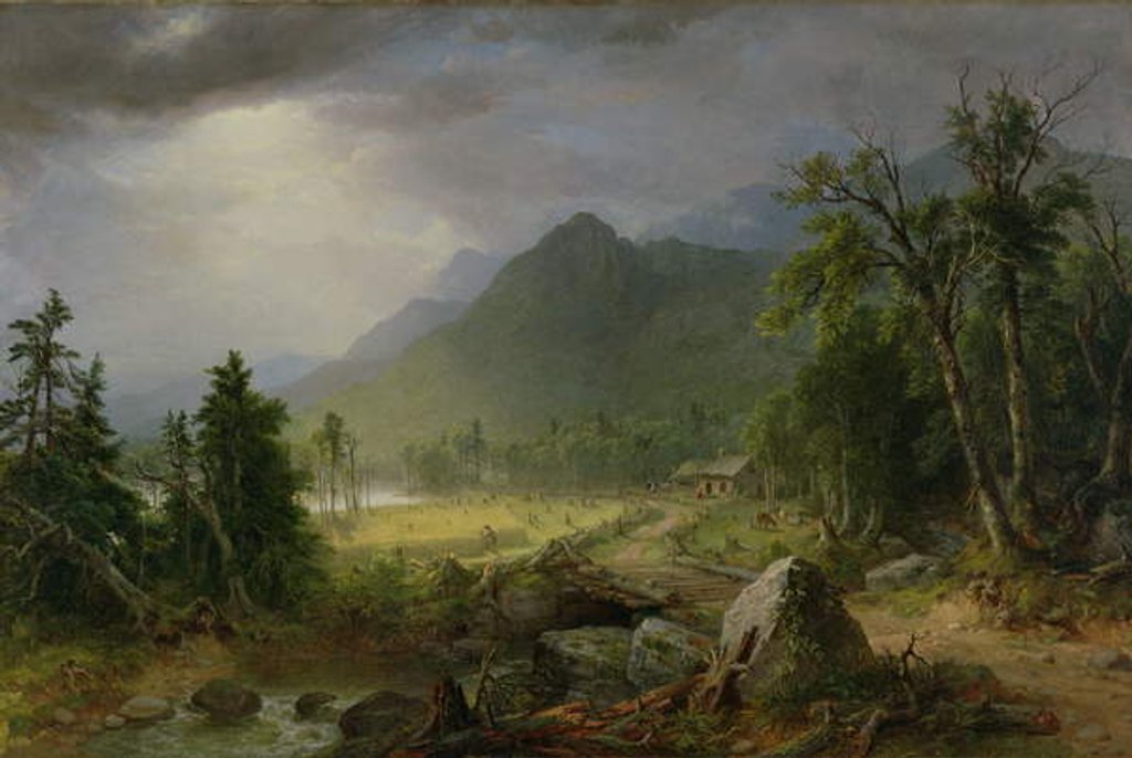 Detail of The First Harvest in the Wilderness, 1855 by Asher Brown Durand