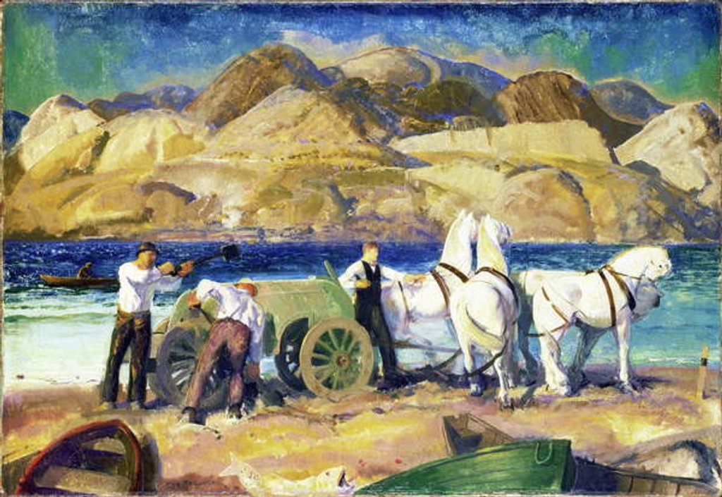 Detail of The Sand Cart, 1917 by George Wesley Bellows