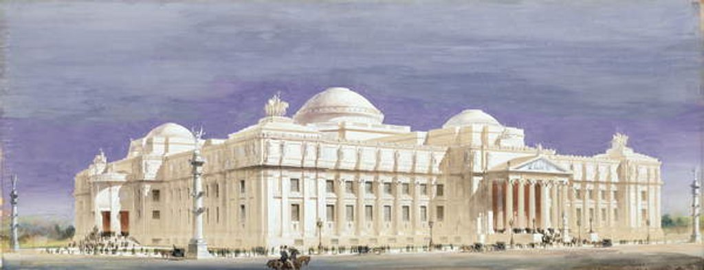 Detail of Design for the Brooklyn Museum of Art, 1893 by Francis L.V. Hoppin