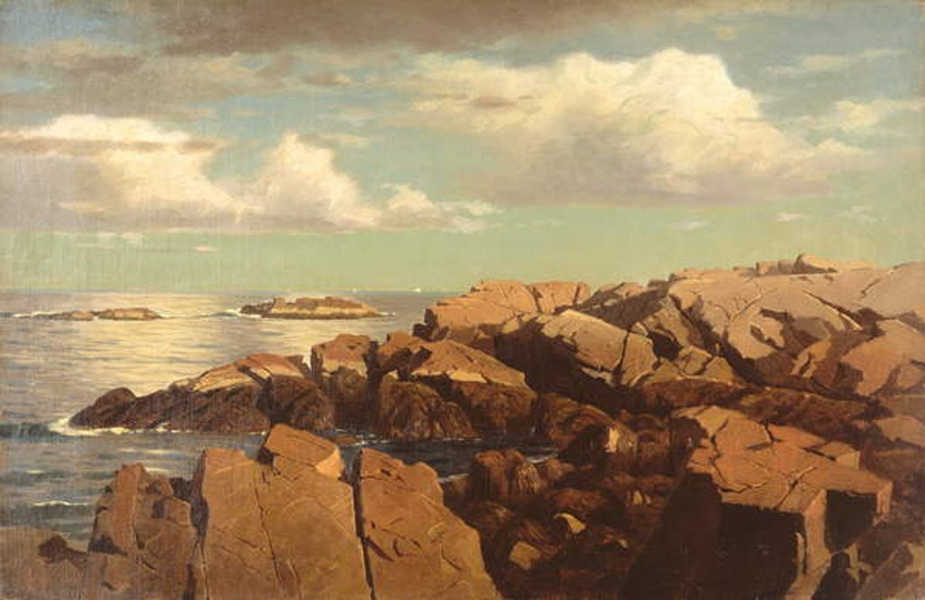 Detail of After a Shower, Nahant, Massachusetts, 1864 by William Stanley Haseltine