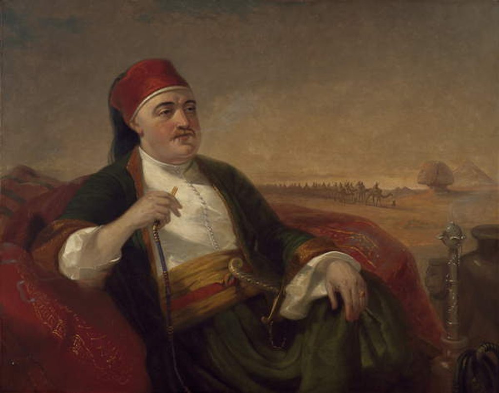 Detail of Henry Abbott M.D, c.1854 by Thomas Hicks