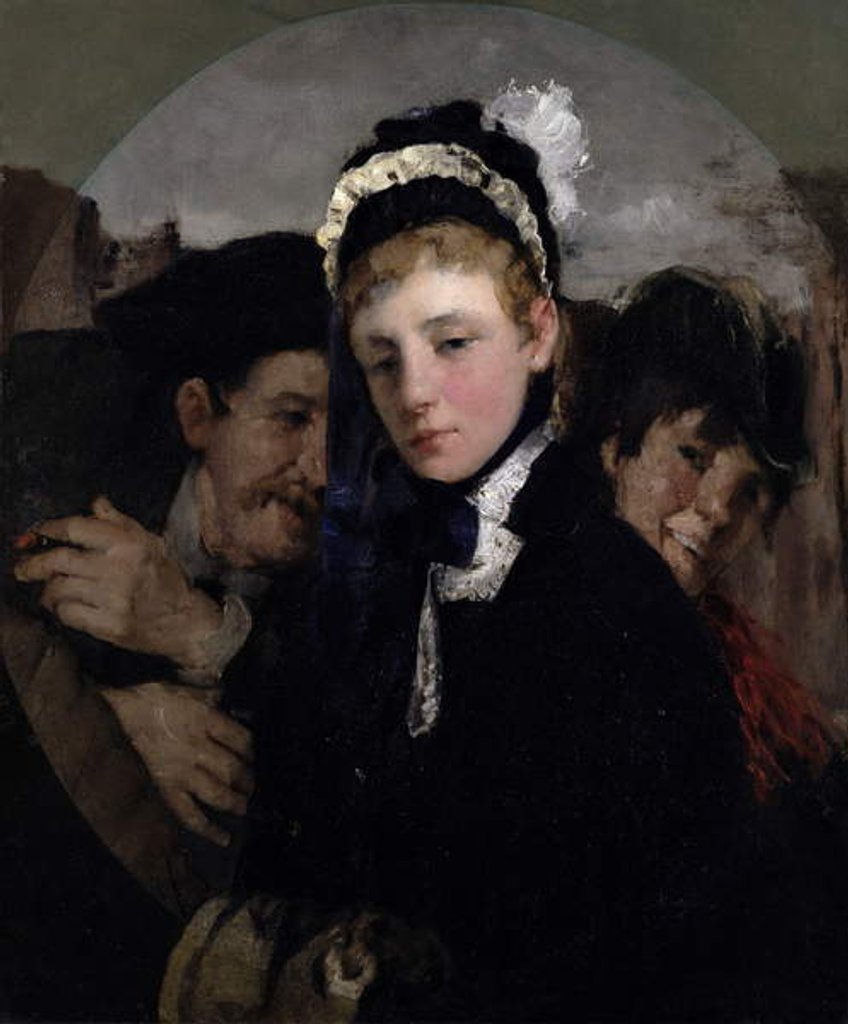 Detail of Union Square, c.1879 by Julian Alden Weir