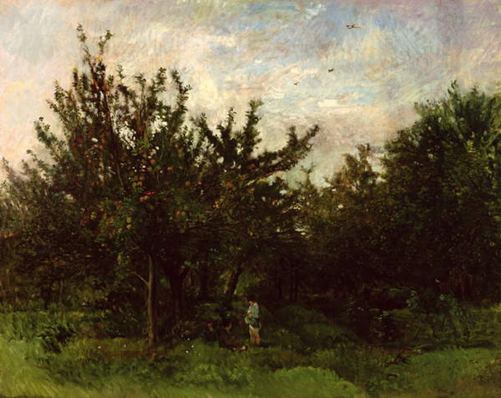 Detail of An Apple Orchard by Charles Francois Daubigny