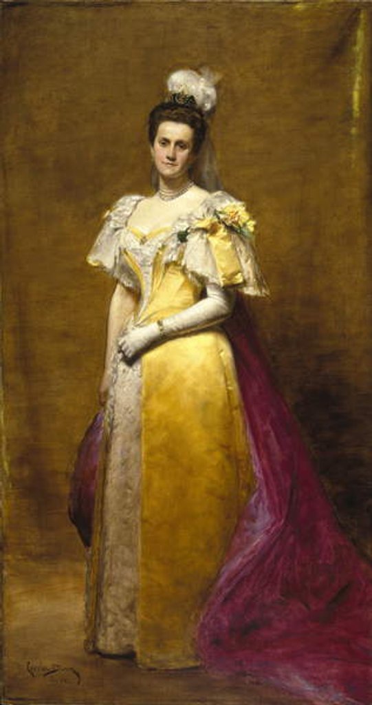 Detail of Portrait of Emily Warren Roebling, 1896 by Charles Emile Auguste Carolus-Duran