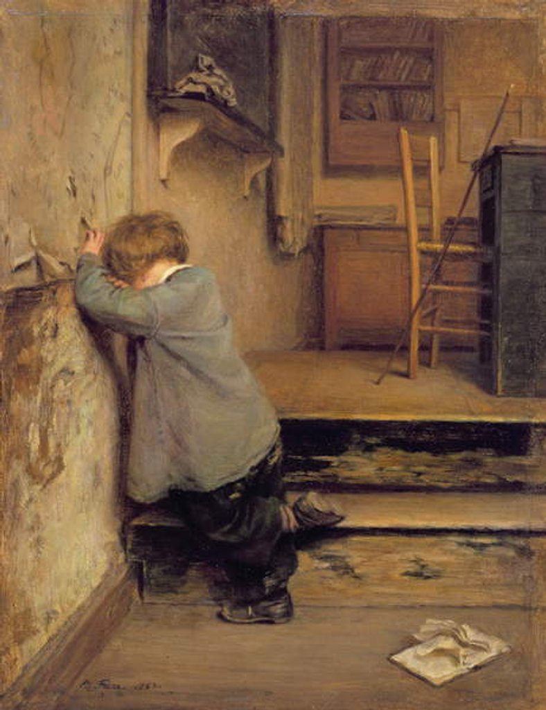 Detail of The Reprimand, 1863 by Pierre Edouard Frere