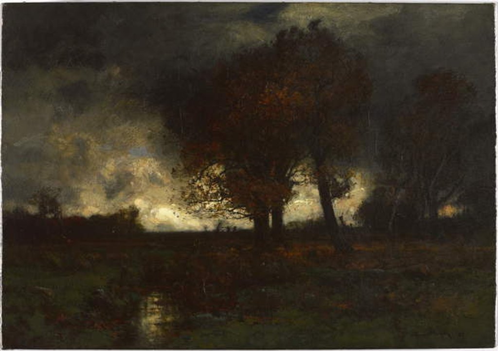 Detail of A Stormy Day, 1887 by John Francis Murphy