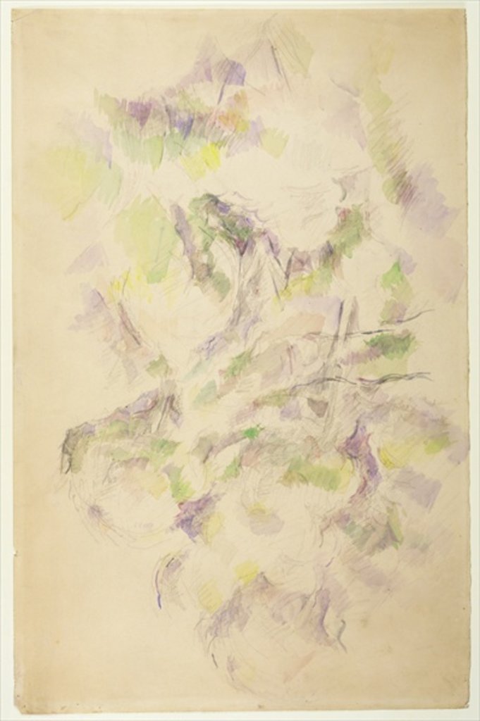 Detail of Study for Trees by Paul Cezanne