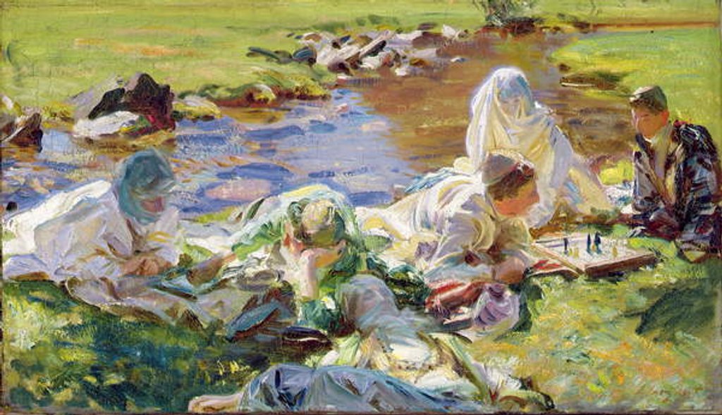 Detail of Dolce far niente, c.1907 by John Singer Sargent
