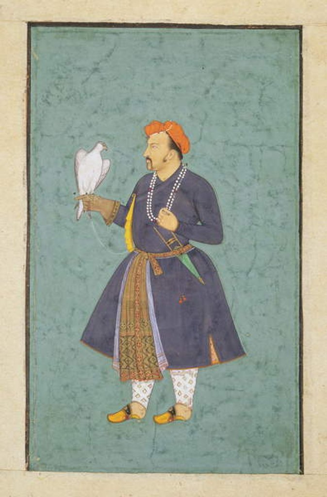 Detail of Portrait of Jahangir holding a Falcon, c.1600-10 by Manohar