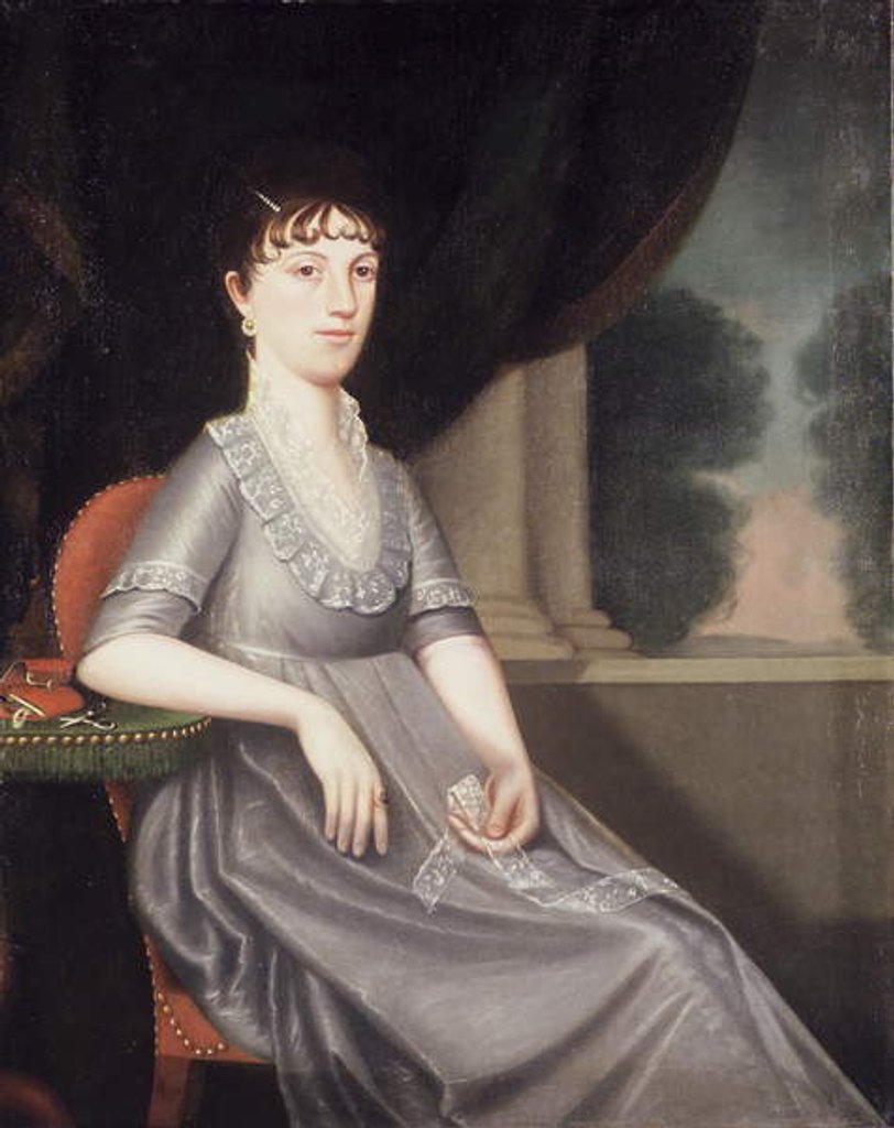 Detail of Mrs. Ebenezer Porter c.1804 by Ralph Eleaser Whiteside Earl