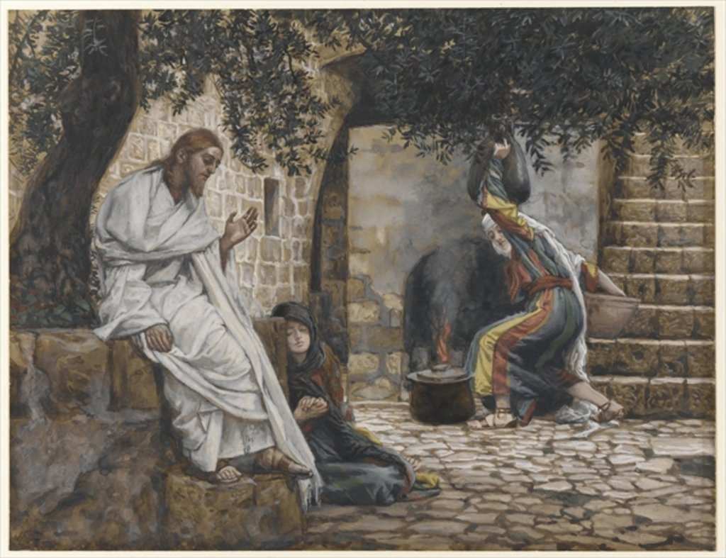 Detail of Mary Magdalene at the Feet of Jesus by James Jacques Joseph Tissot