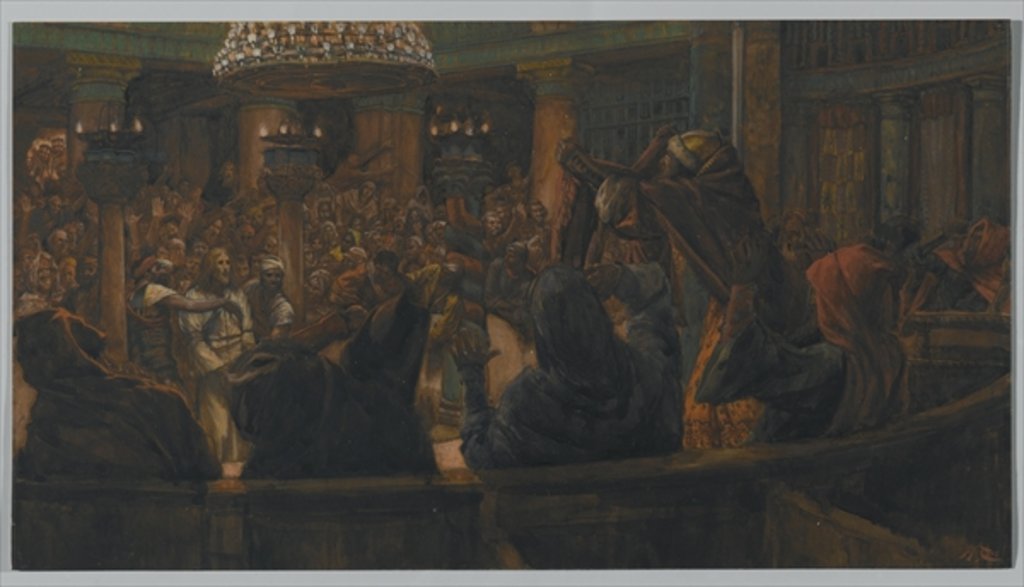 Detail of The Torn Cloak - Jesus Condemned to Death by the Jews by James Jacques Joseph Tissot