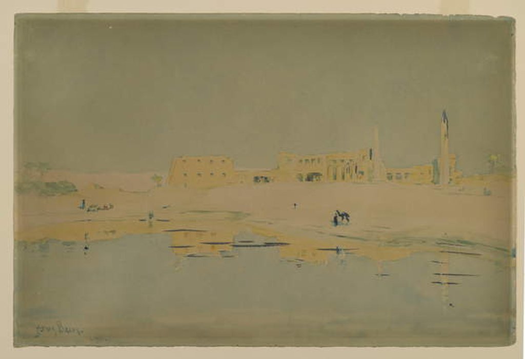 Detail of Ruins of Luxor by Henry Bacon