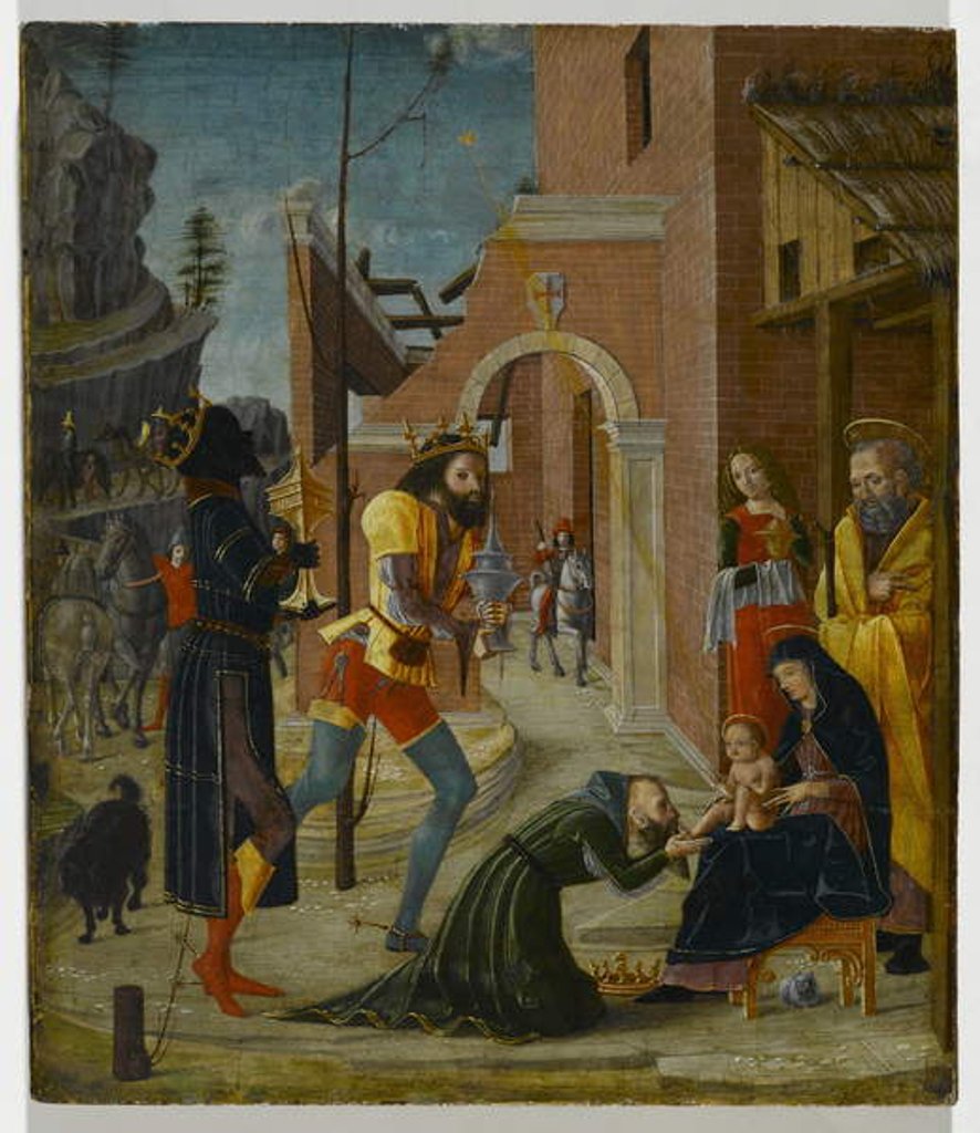 Detail of The Adoration of the Magi, c.1485-95 by Bernadino Jacobi Butinone