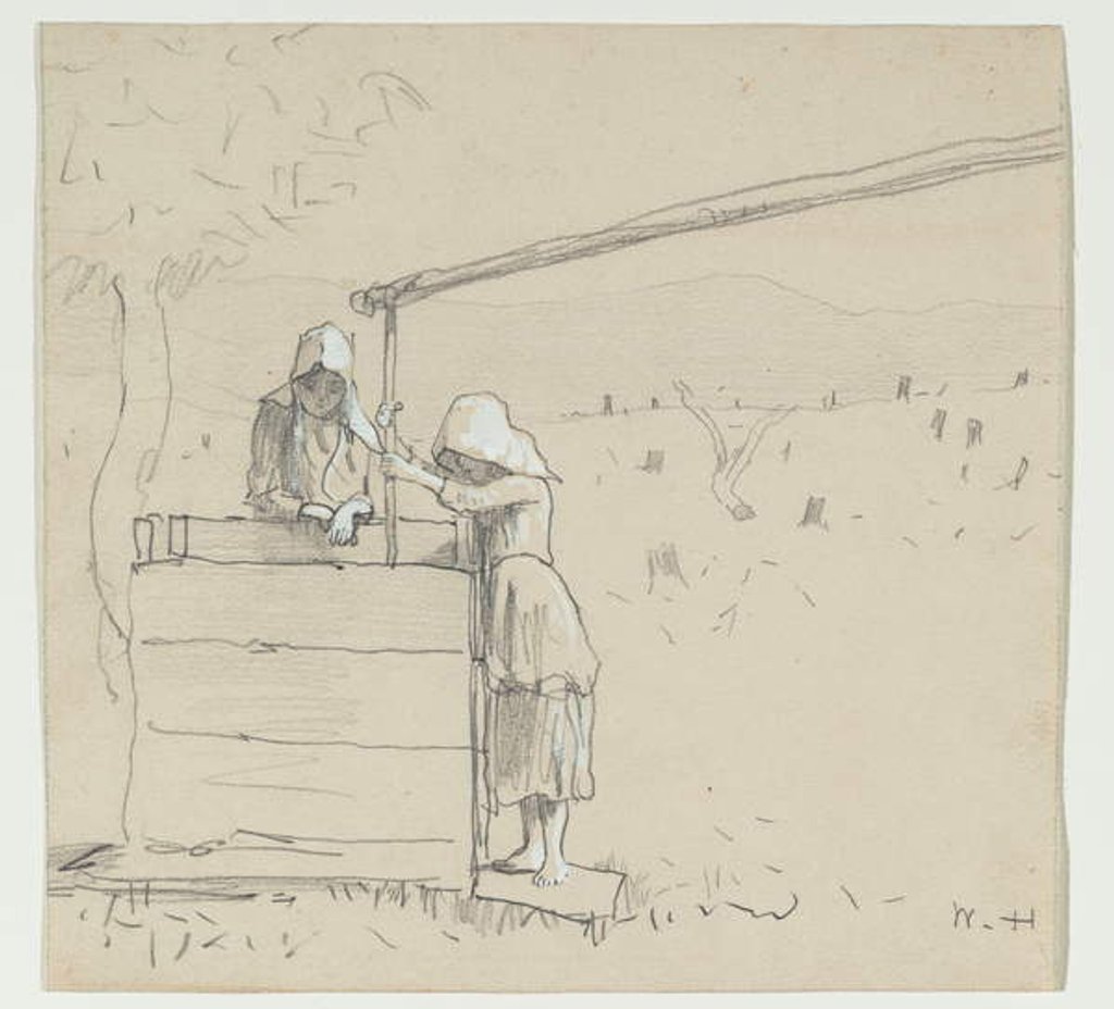 Detail of Girls at a Well, 1879 by Winslow Homer