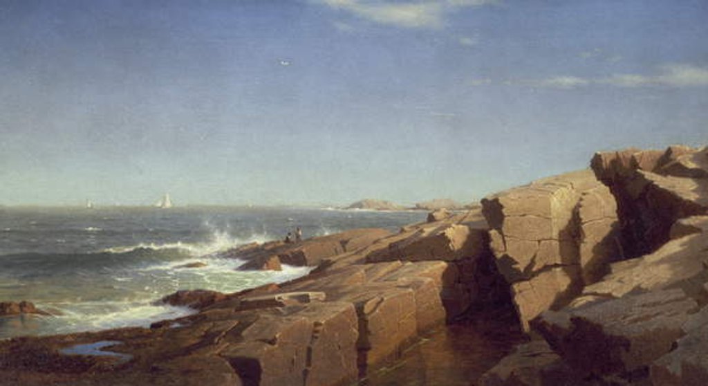 Detail of Rocks at Nahant, 1864 by William Stanley Haseltine