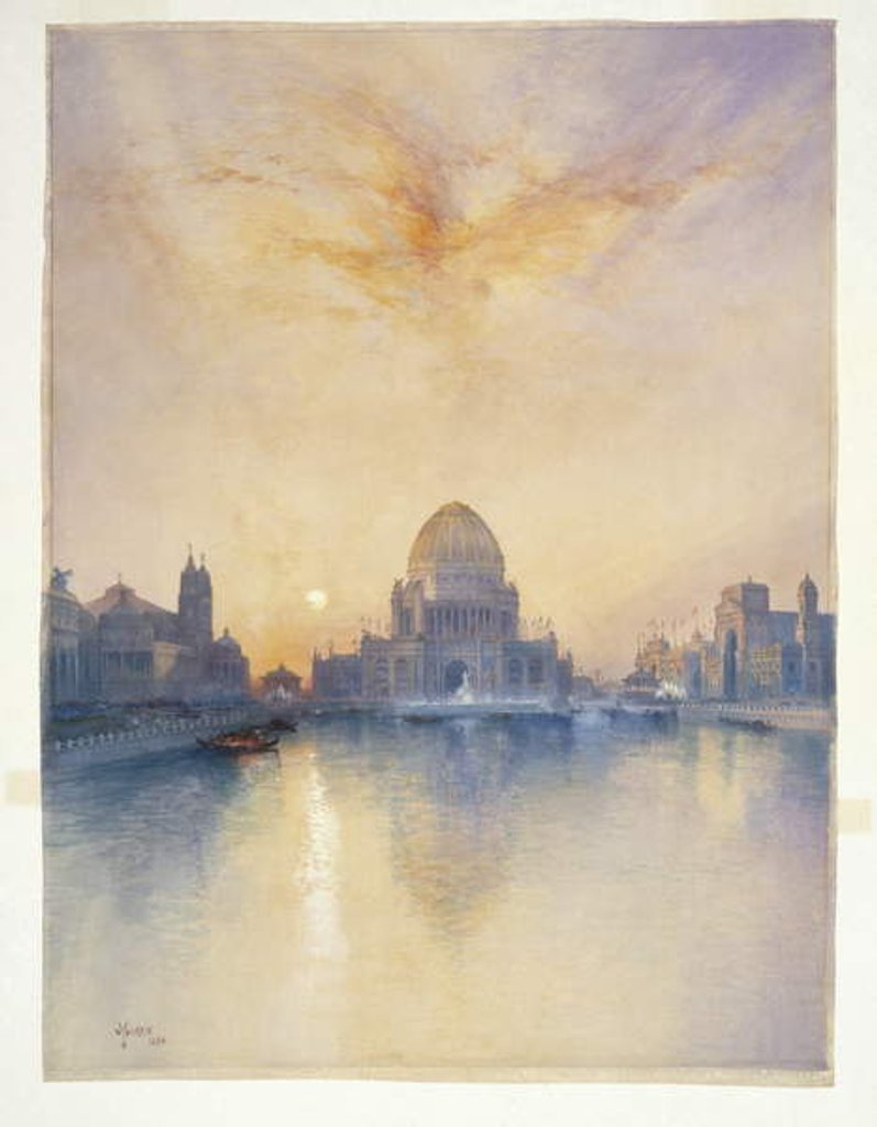 Detail of Chicago World's Fair, 1894 by Thomas Moran