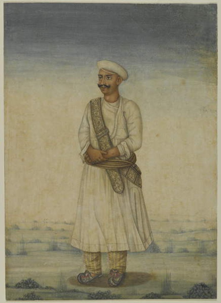 Detail of Portrait of a Man by Indian School