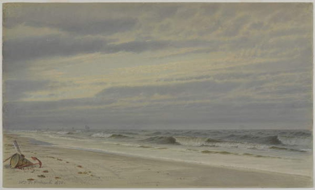 Detail of Beach Scene with Barrel and Anchor, 1870 by William Trost Richards