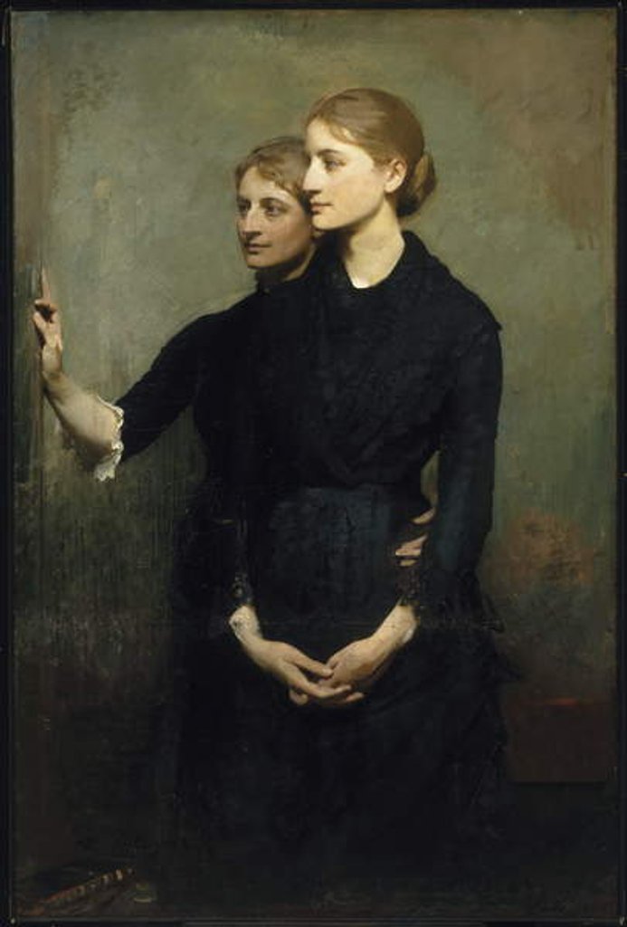 Detail of The Sisters, 1884 by Abbott Handerson Thayer