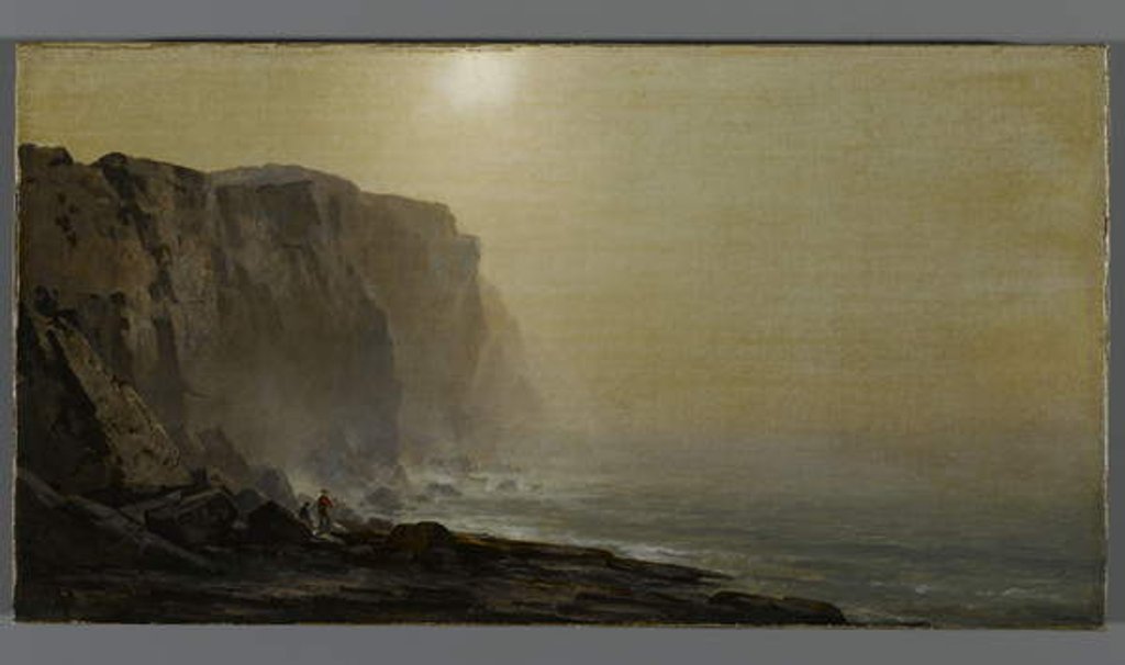 Detail of Misty Morning, Coast of Maine, late 1860s by Arthur Parton