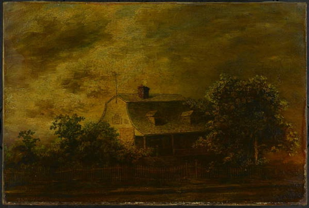 Detail of Farmhouse of F. B. Guest, c.1868 by Ralph Albert Blakelock