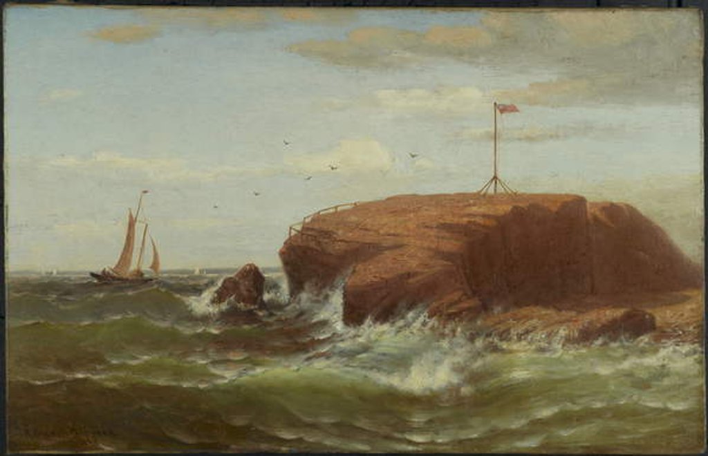 Detail of Seconnet Rock, New Bedford, Massachusetts, c.1865 by Robert Swain Gifford