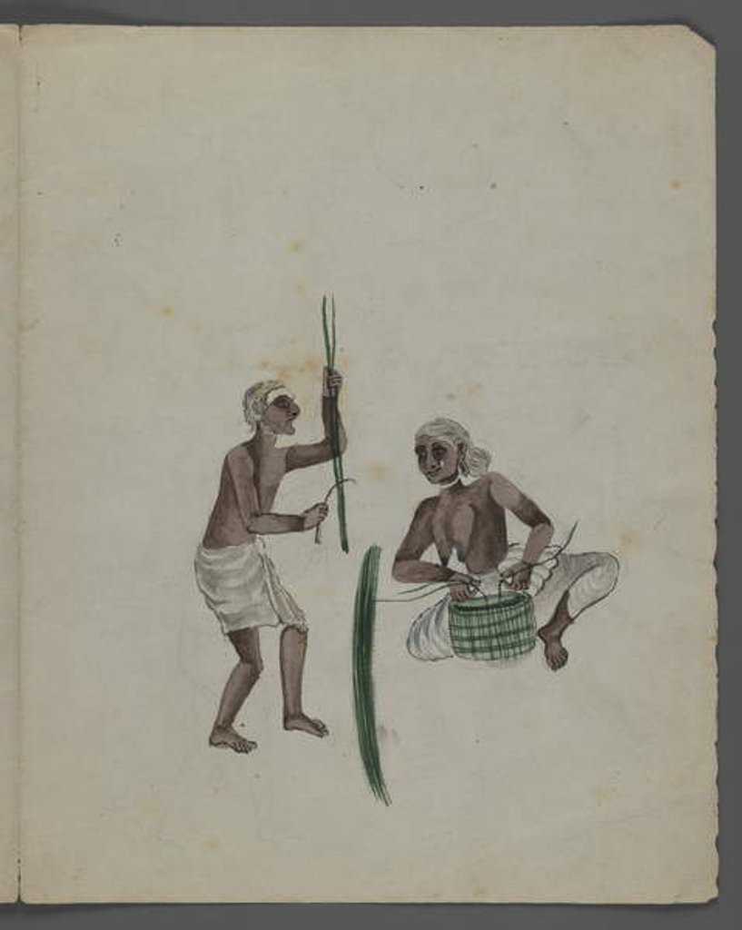 Detail of One of a set of nine images showing Indians in different professions by Indian School