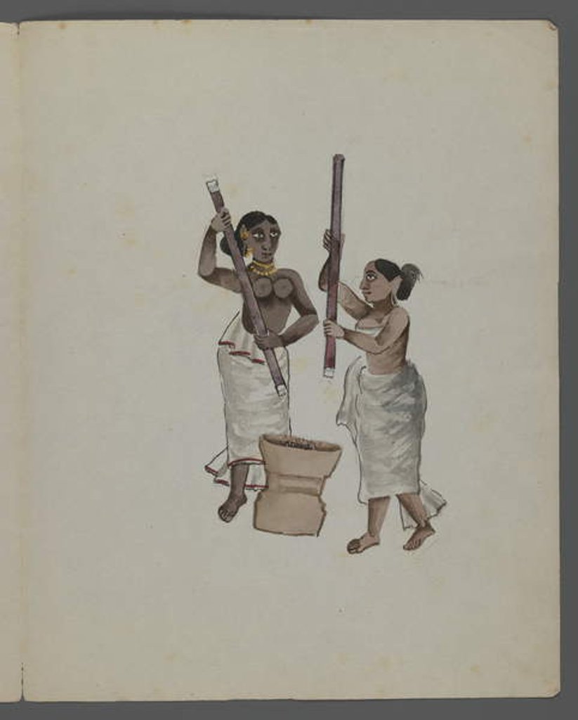 Detail of One of a set of nine images showing Indians in different professions by Indian School