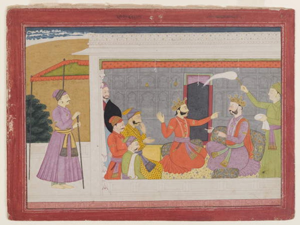 Detail of Page from a Rukmini Haran series, c.1780-1800 by Indian School