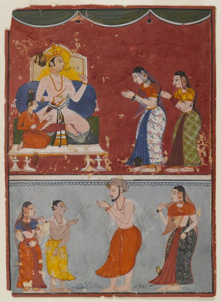 Detail of Page from an Unidentified Series, c.1650 by Indian School