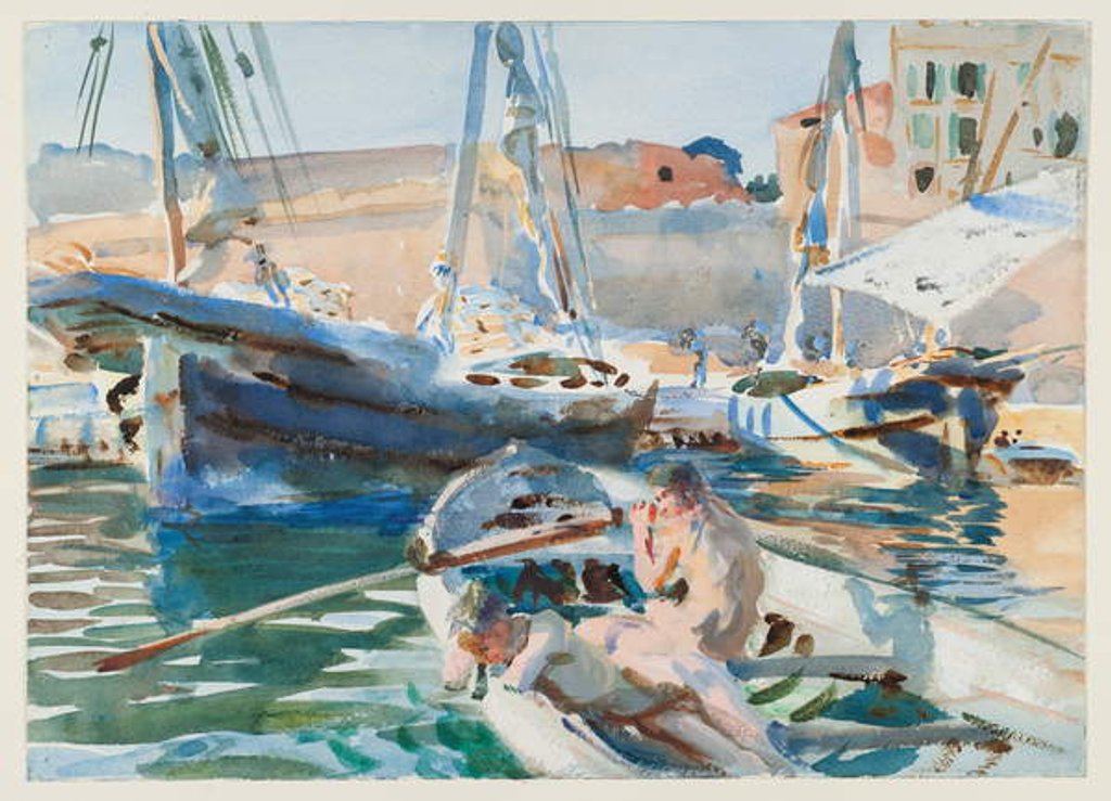 Detail of Unloading Plaster, c.1905 by John Singer Sargent