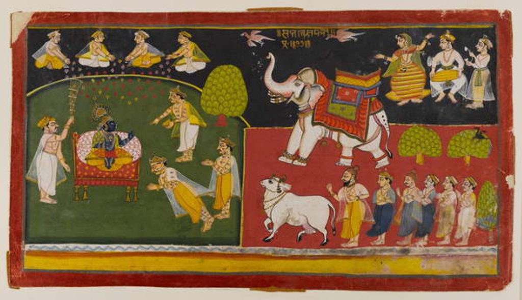 Detail of Unidentified scene, Aurangabad, c.1725 by Indian School