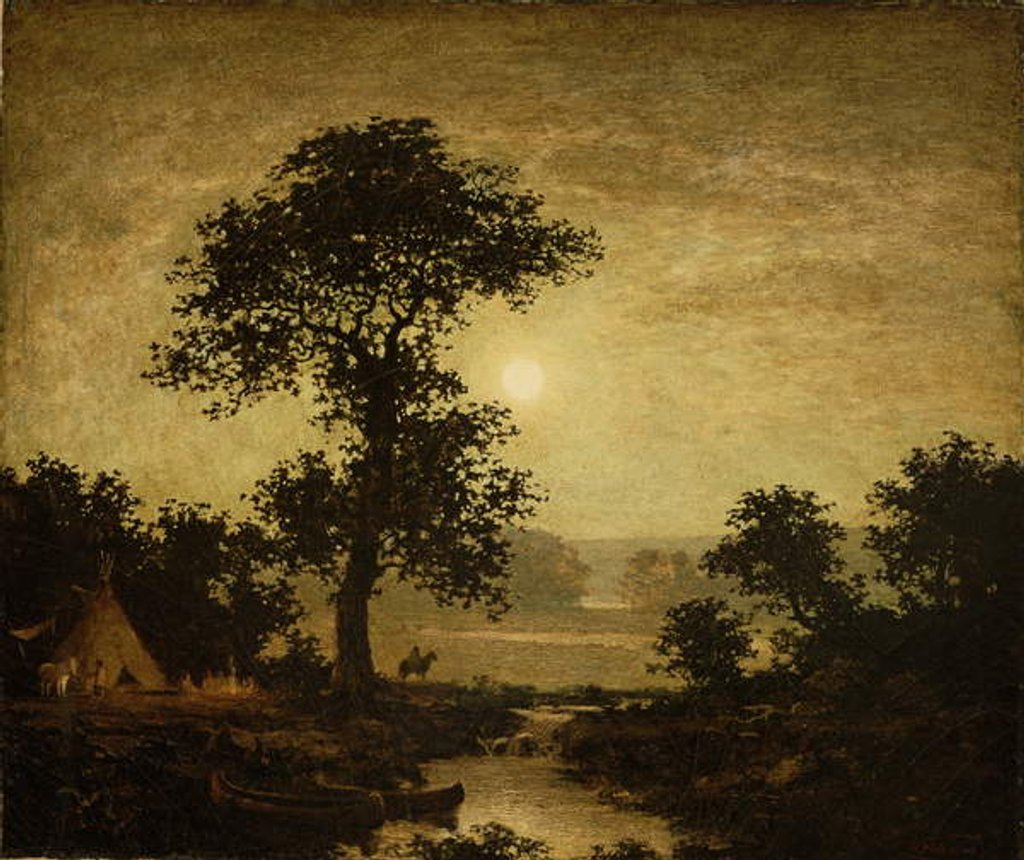 Detail of Moonlight, c.1885-89 by Ralph Albert Blakelock