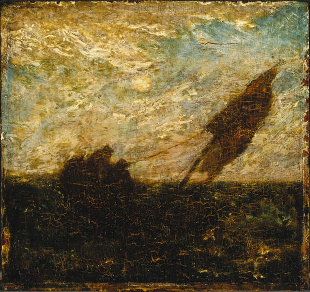 Detail of The Waste of Waters is their Field, early 1880s by Albert Pinkham Ryder