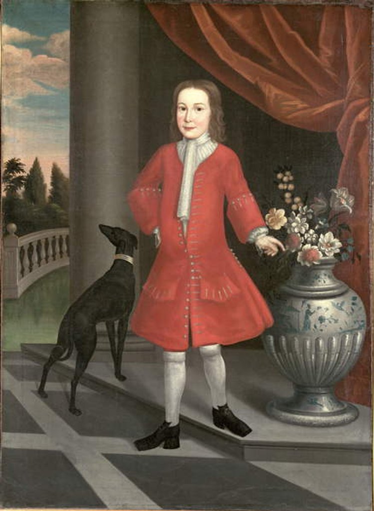Detail of Portrait of Pierre van Cortlandt, c.1731 by American School
