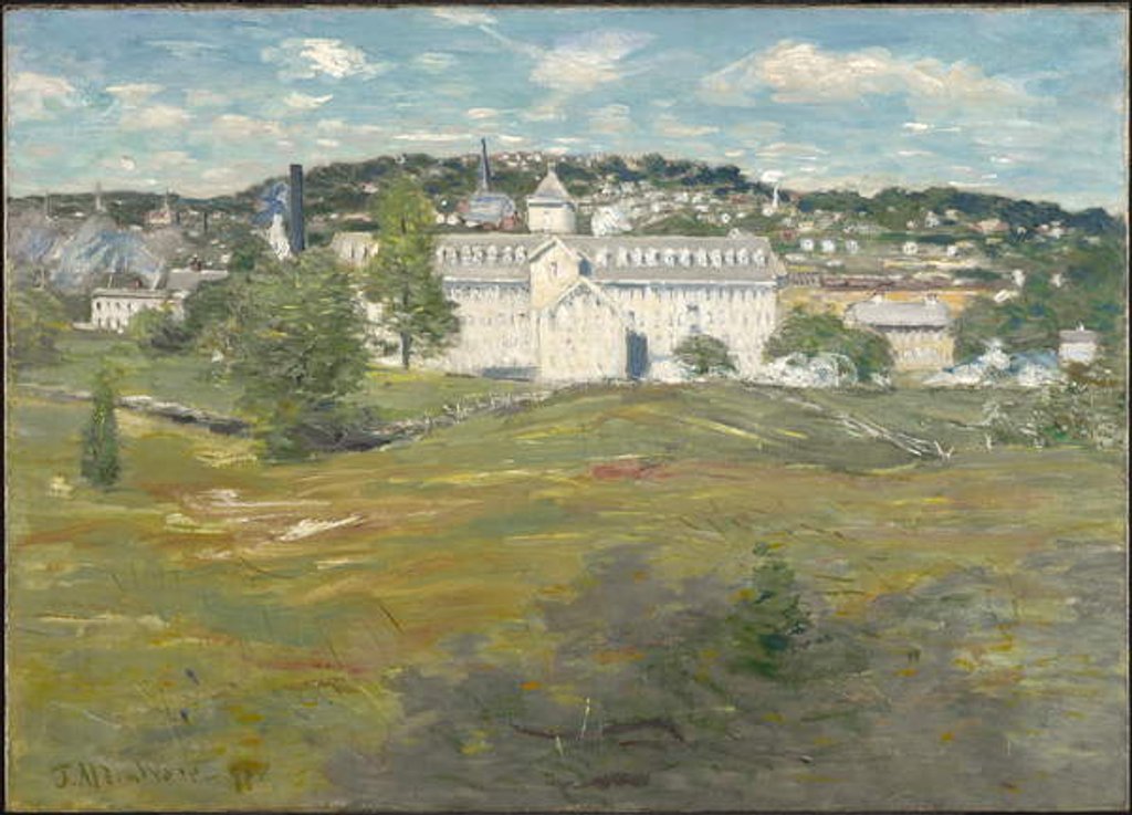 Detail of Willimantic Thread Factory, 1893 by Julian Alden Weir