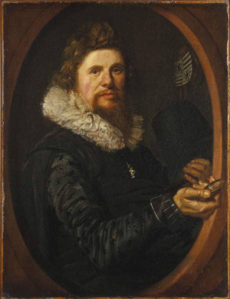 Detail of Portrait of a Man, c.1614-15 by Frans Hals