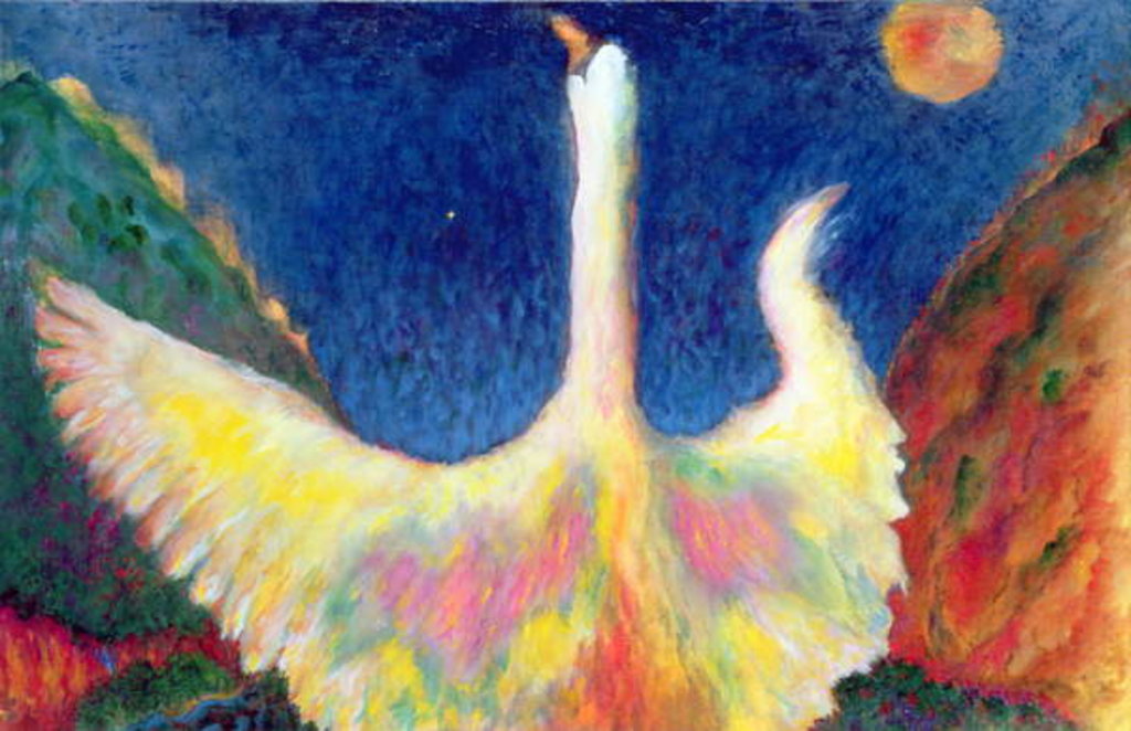 Detail of Leda and the Swan, 1993 by Tom Cook