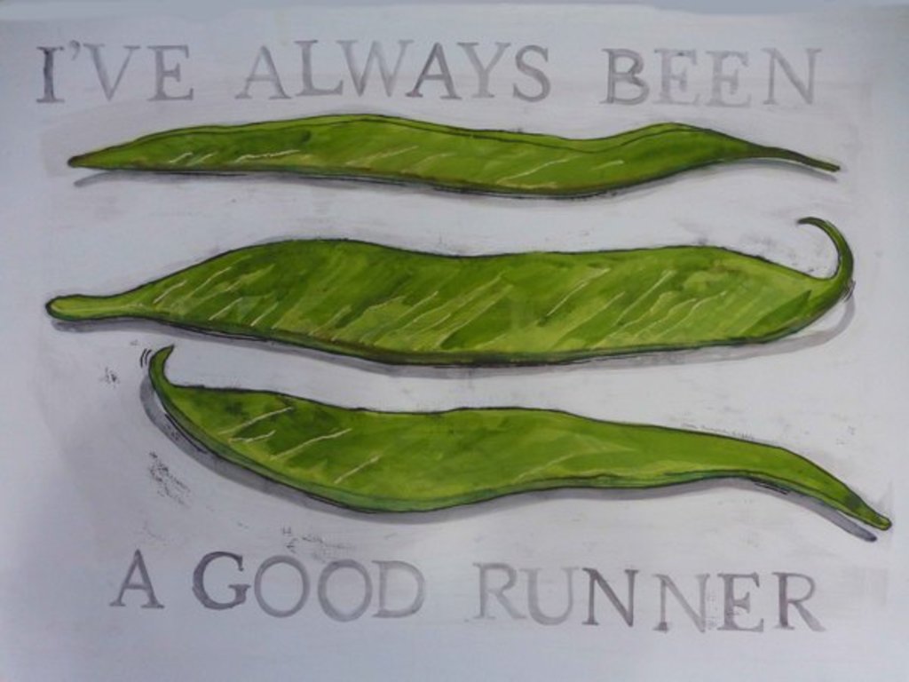 Detail of Runner Beans, 2013 by Sarah Thompson-Engels