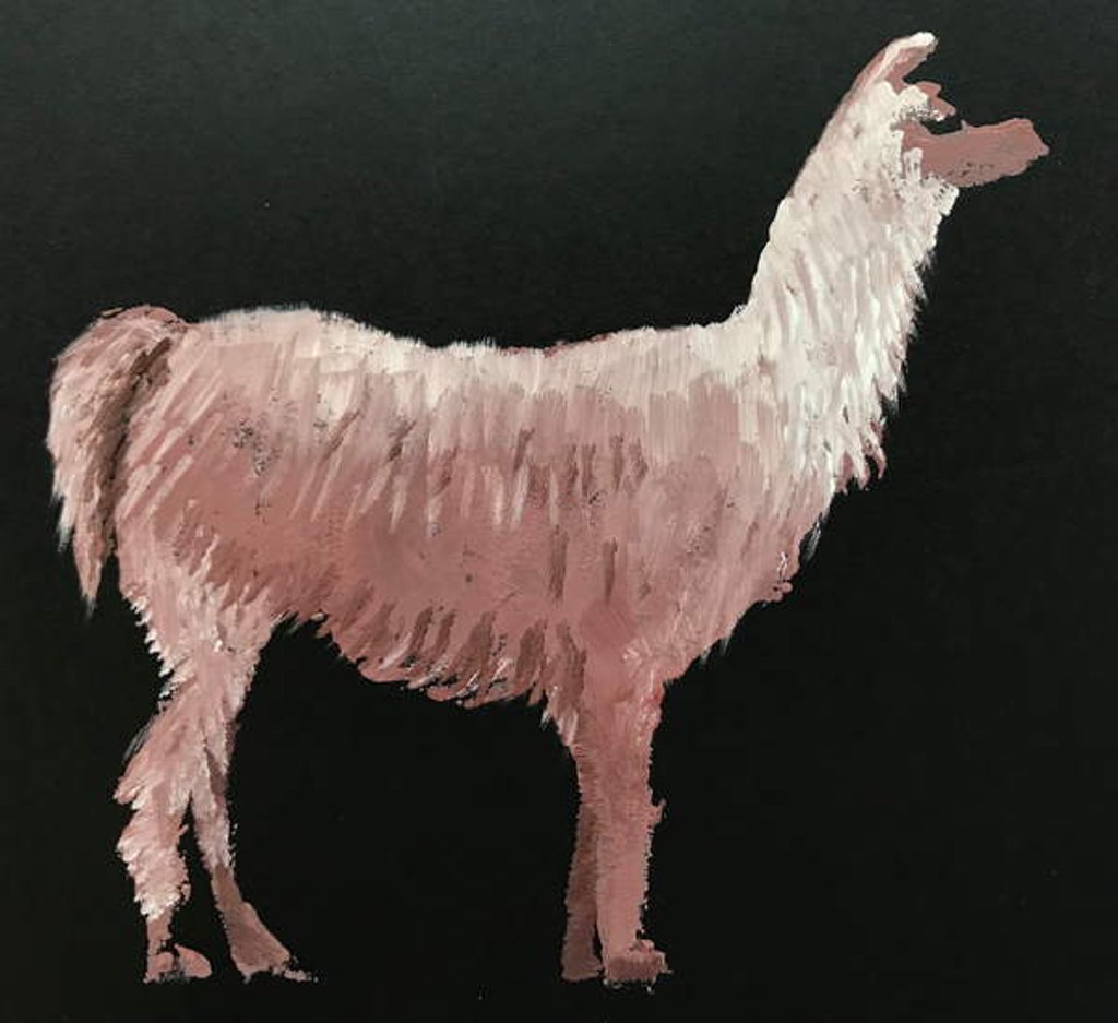 Detail of Llama, 2019 by Sarah Thompson-Engels